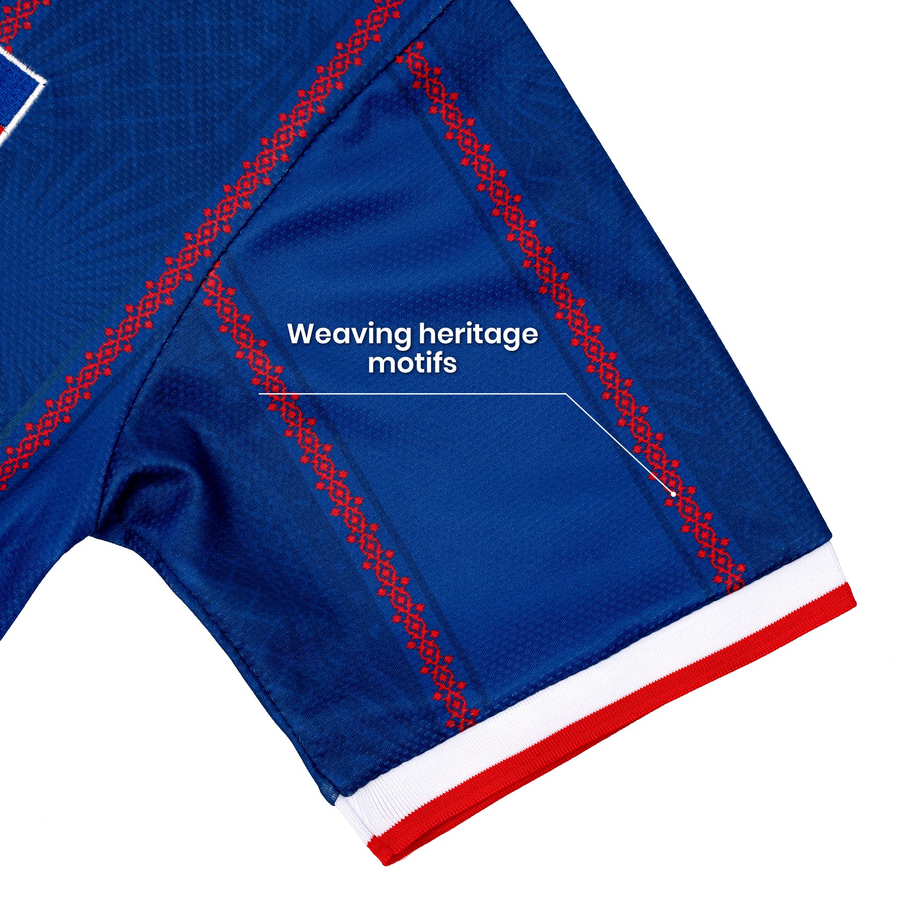  Philippines Heritage Retro Custom Football Jersey World Soccer Shirt Closeup Sleeves