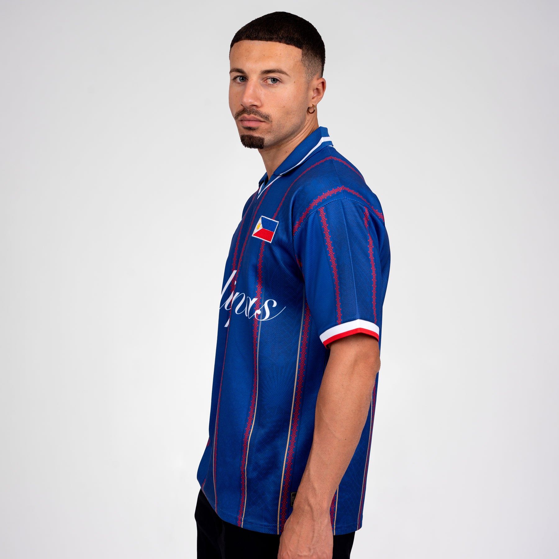 Philippines Heritage Retro Custom Football Jersey World Soccer Shirt Model Side