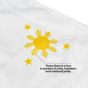 Philippines 'Sampaguita' Baseball White Jersey Back Closeup National Pride