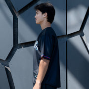 Philippines 'Sampaguita' Black Baseball Jersey Model Styling Sleeves