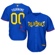 Philippines 'Sampaguita' Blue Baseball Jersey Customized