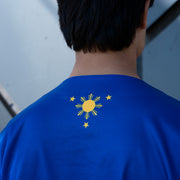 Philippines 'Sampaguita' Blue Baseball Jersey Model Back 