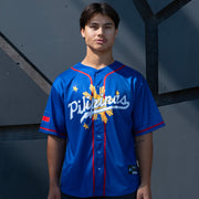 Philippines 'Three Stars & a Sun' Blue Baseball Jersey Model