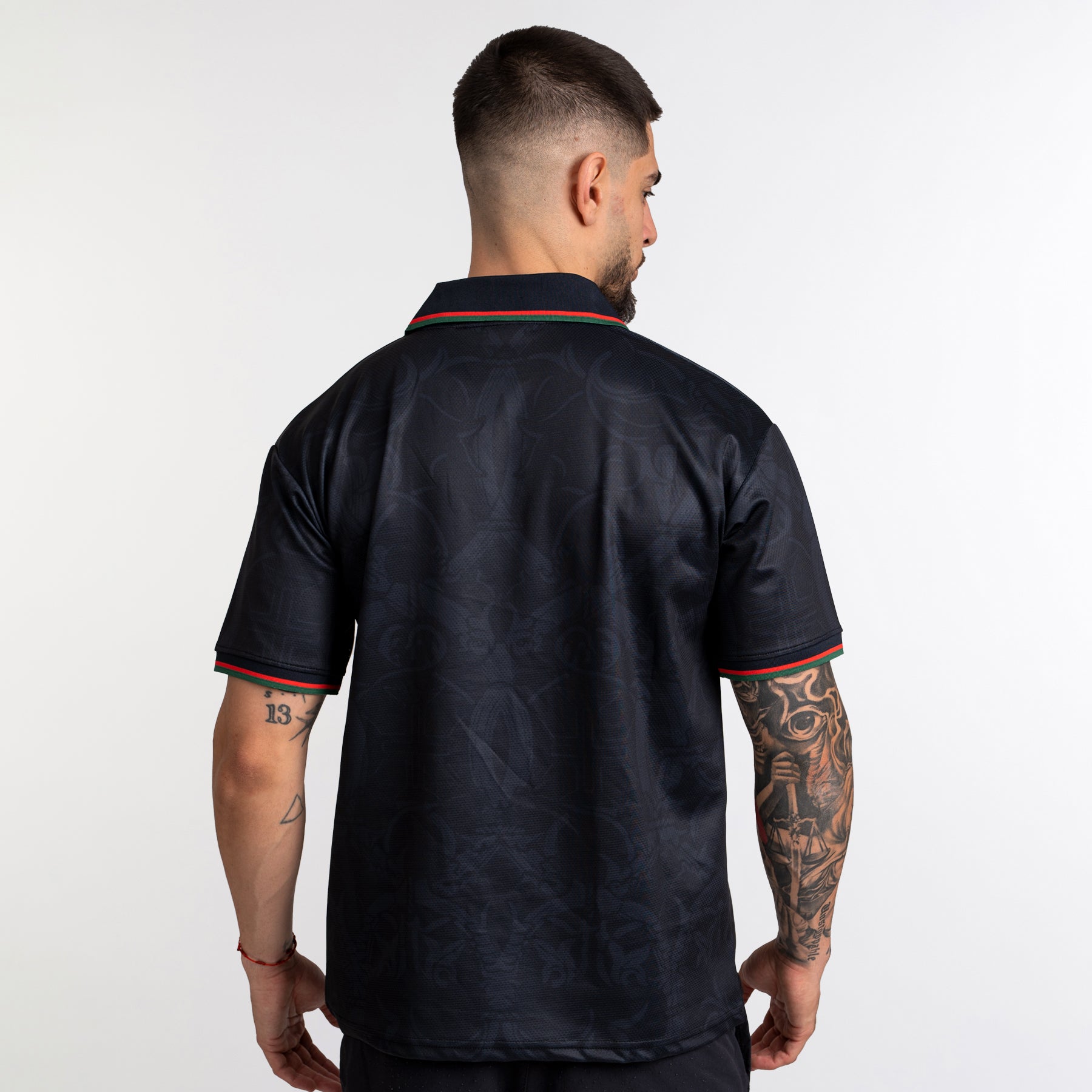 Portugal Heritage Retro Black Custom Football Jersey World Shirt Portuguese 