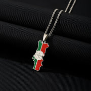Portugal Heritage Necklace Silver Closeup