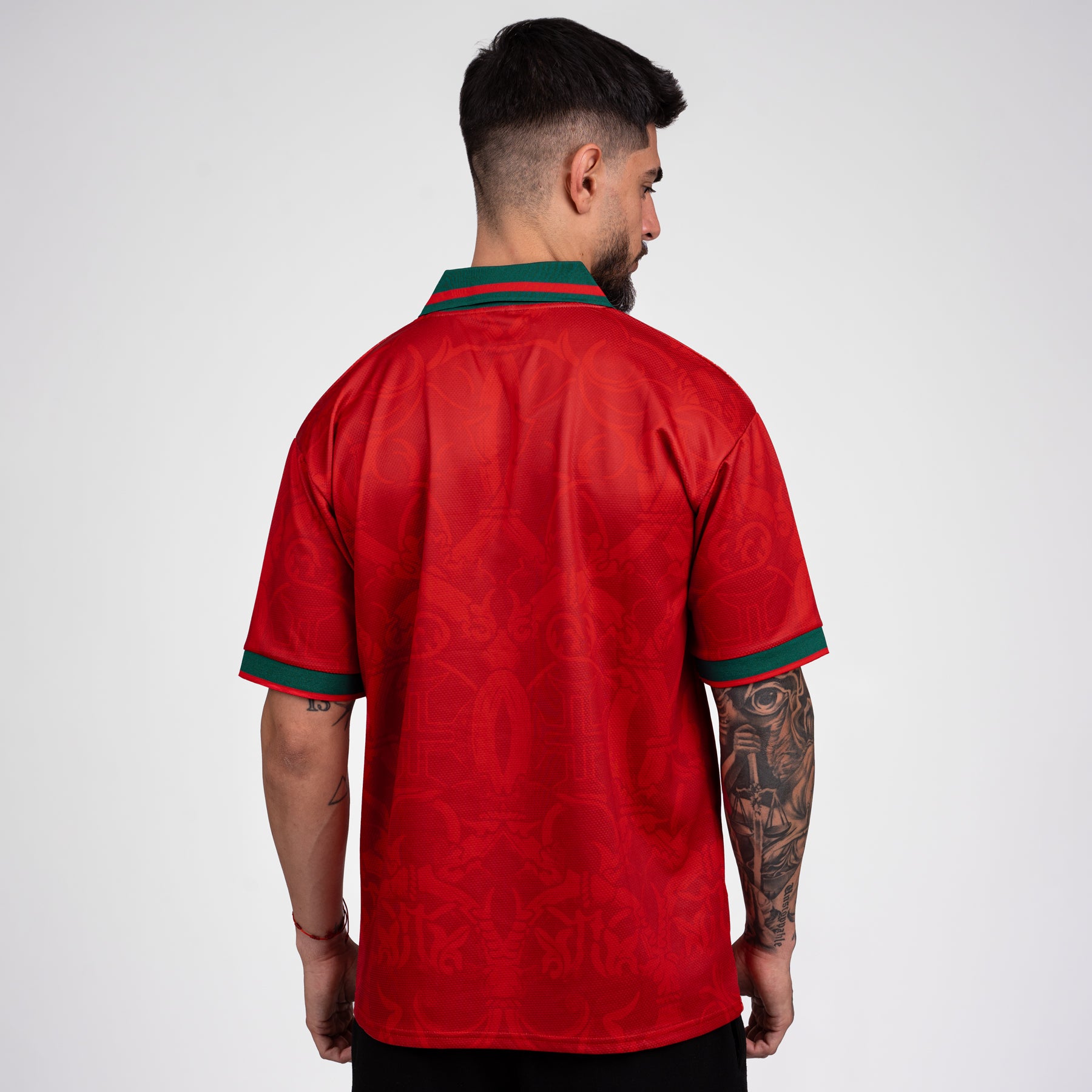 Portugal Heritage Retro Custom Football Jersey World Back