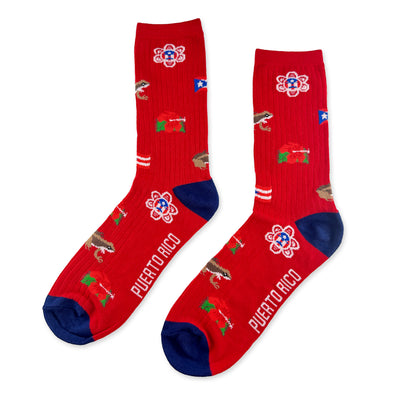 Puerto Rico Crew Socks