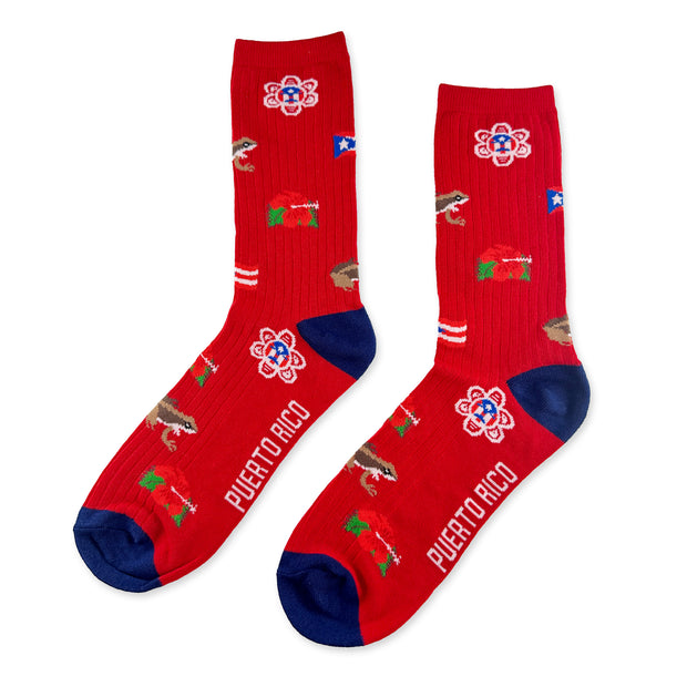 Puerto Rico Crew Socks