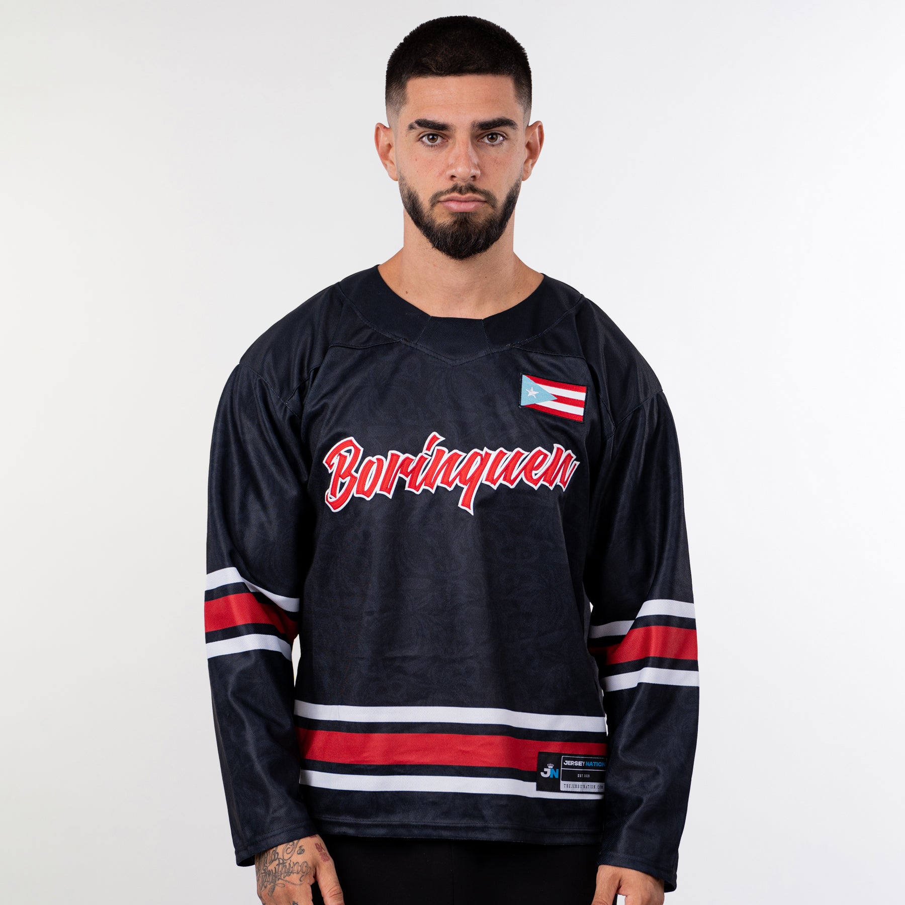 Puerto Rico Heritage Custom Hockey Jersey