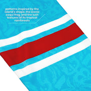Puerto Rico Borinquen Azul Celeste Heritage Custom Ice Hockey Jersey Stitched