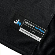 Puerto Rico Heritage Custom American Football Jersey Black Stitched Closeup