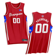 Puerto Rico Borinquen Red Custom Heritage Basketball Jersey 