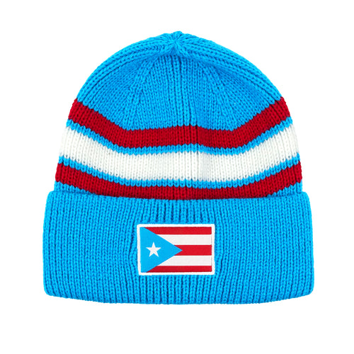 Puerto Rico Heritage Beanie Azul Celeste