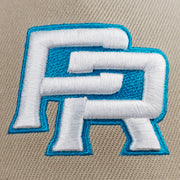 Puerto Rico Heritage Beige Azul-Celeste Snapback Cap Adjustable Hat