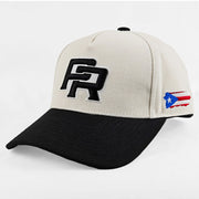 Puerto Rico Heritage Cream Black Snapback Cap