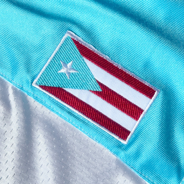 Puerto Rico Heritage Custom American Football Jersey Azul Celeste 