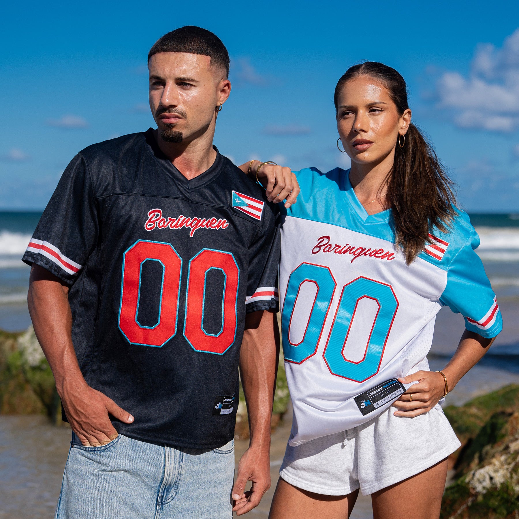 Puerto Rico Heritage Custom Football Jersey Models