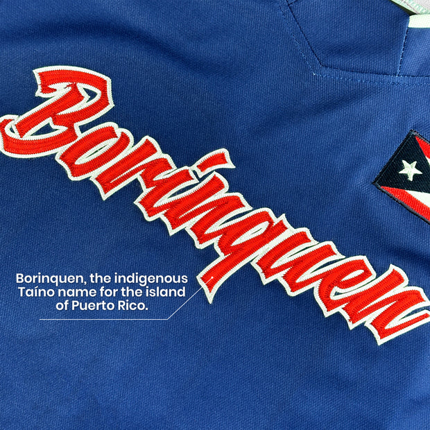 Puerto Rico Heritage Custom Hockey Jersey Blue