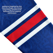 Puerto Rico Heritage Custom Ice Hockey Jersey Blue