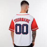 Puerto Rico Heritage Custom Navy Blue Baseball Jersey Model Back Customized