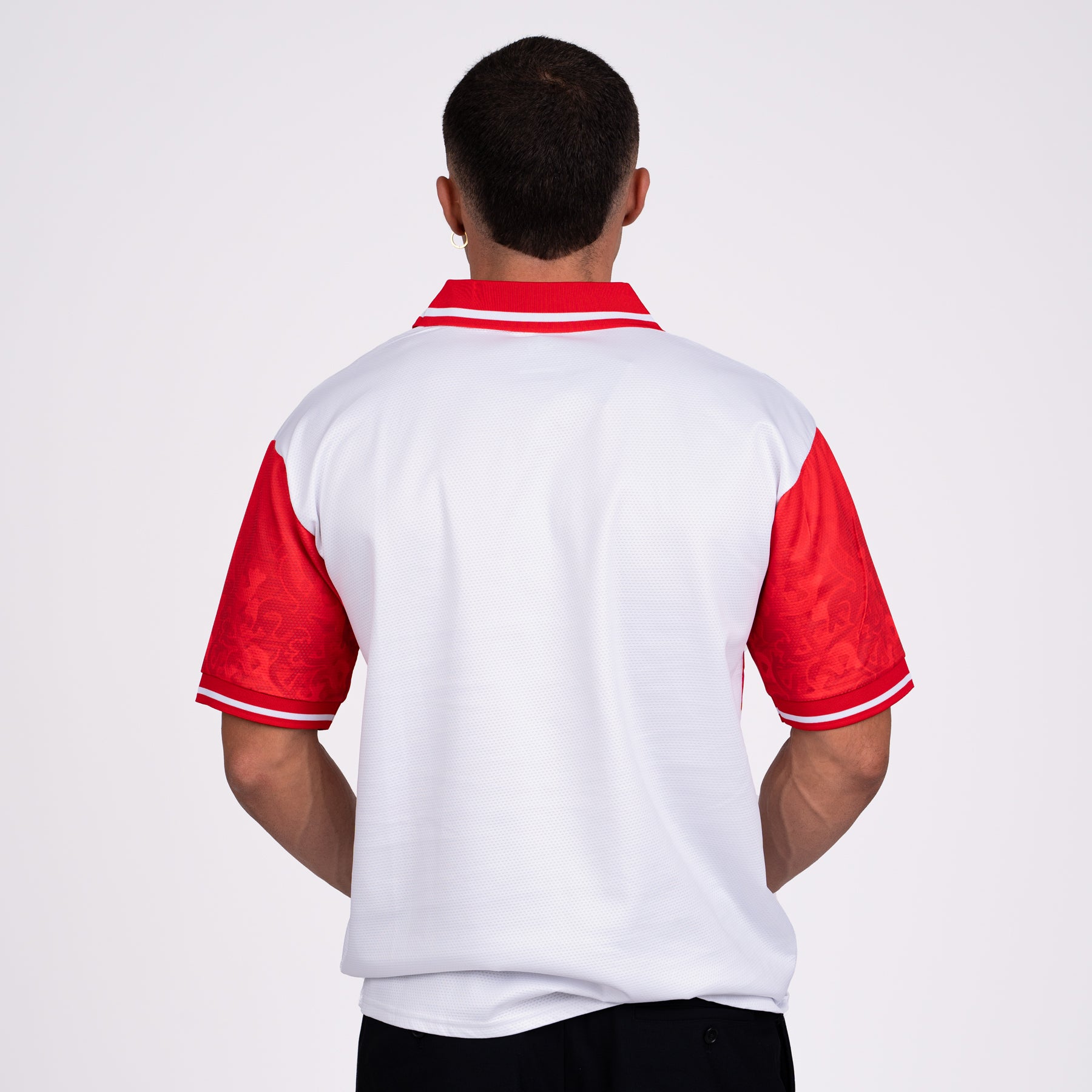 Puerto Rico Heritage Retro Custom Football White Jersey Back Model Soccer World