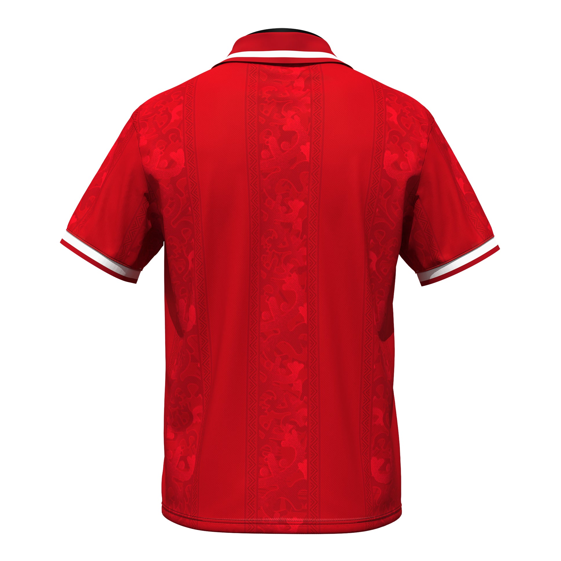 Puerto Rico Heritage Retro Custom Red Football Jersey Back