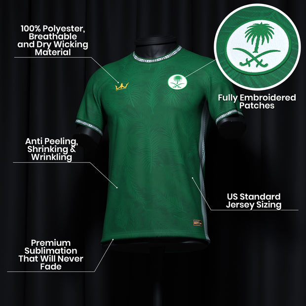 Saud Custom Saudi Arabia Heritage Custom Football Jersey – The Jersey Nation