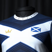 Scotland Heritage Custom Football Jersey Closeup