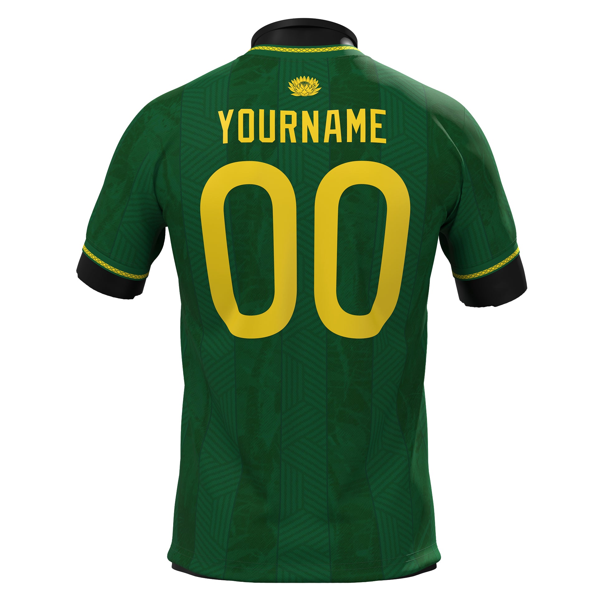 South Africa Heritage Custom Football Jersey Green Soccer World Shirt