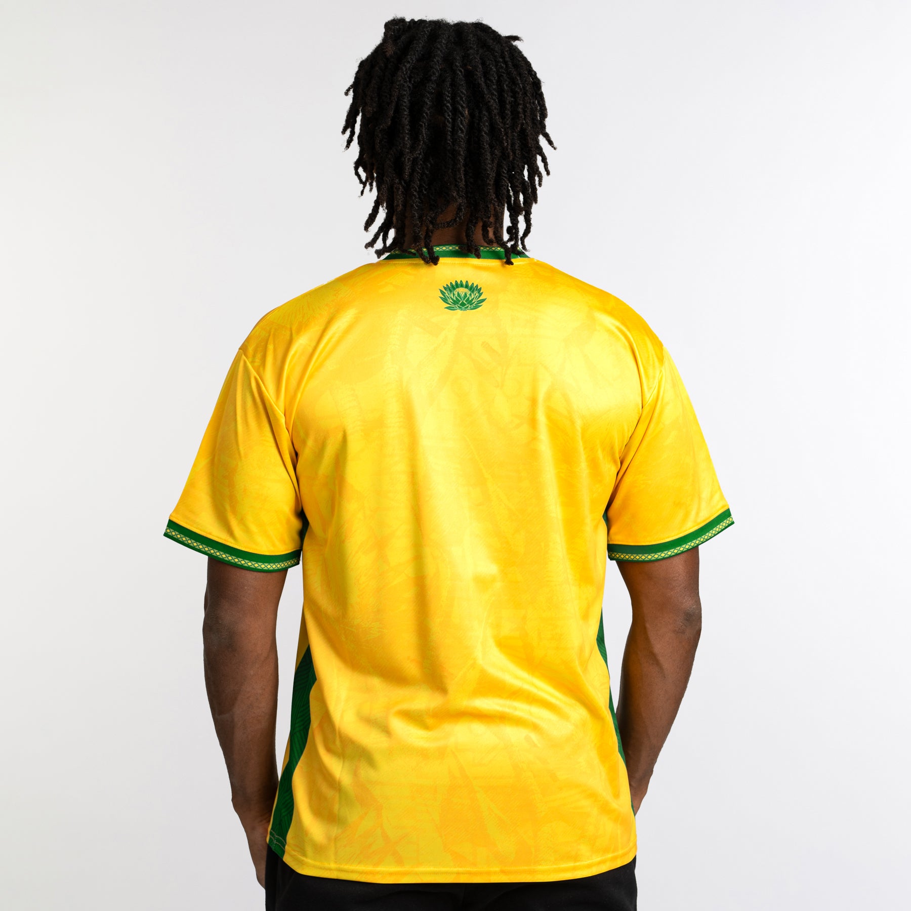 South Africa Heritage Custom Football Jersey Soccer Shirt World Yellow