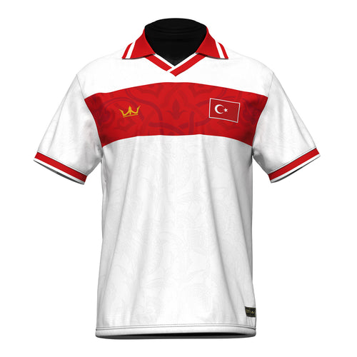Türkiye Heritage Retro Custom White Football Jersey 