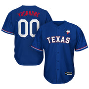 Texas Heritage Lone Star Custom Baseball Jersey Blue