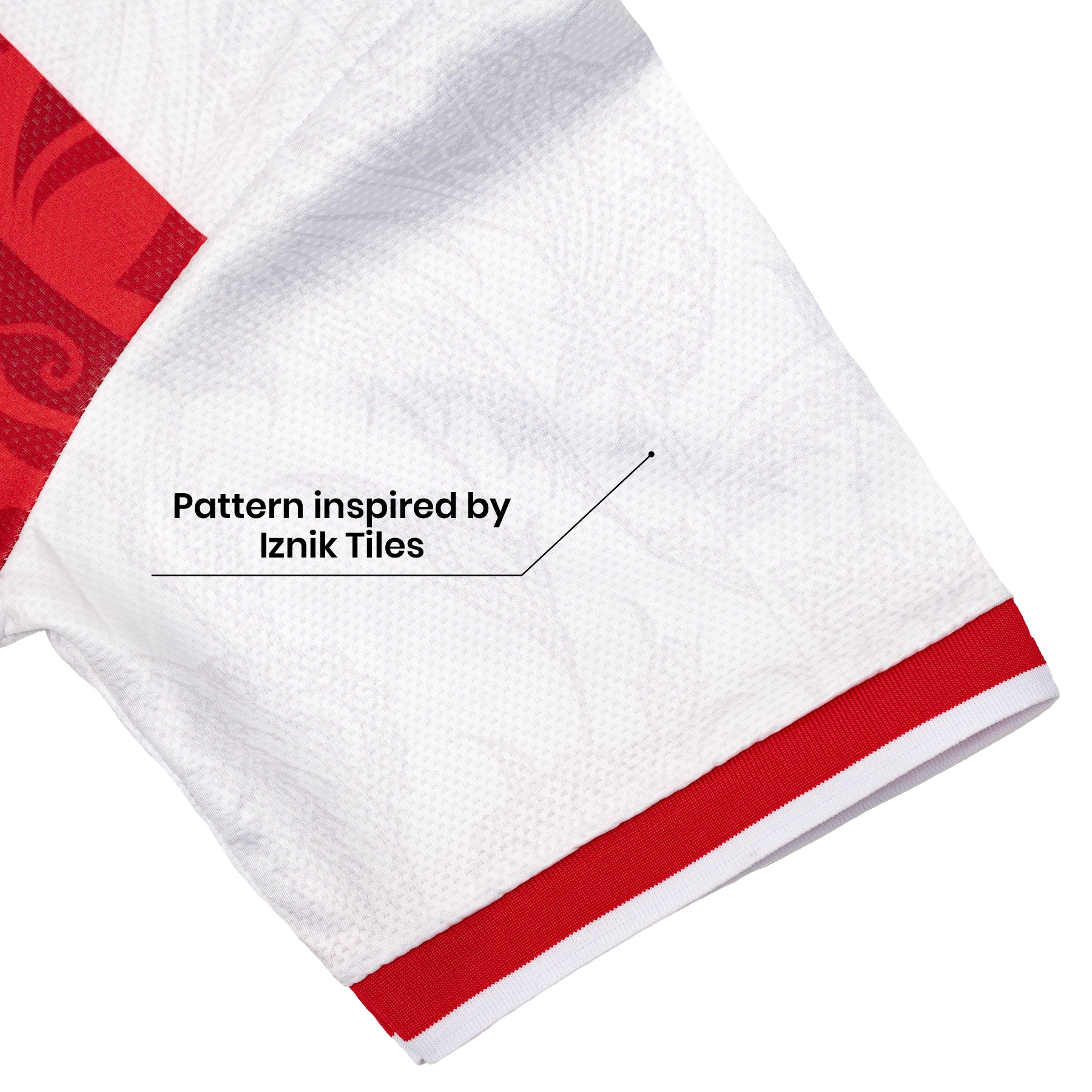 Turkiye Heritage Retro Custom Football Jersey Closeup Sleeves World Shirt Turkey