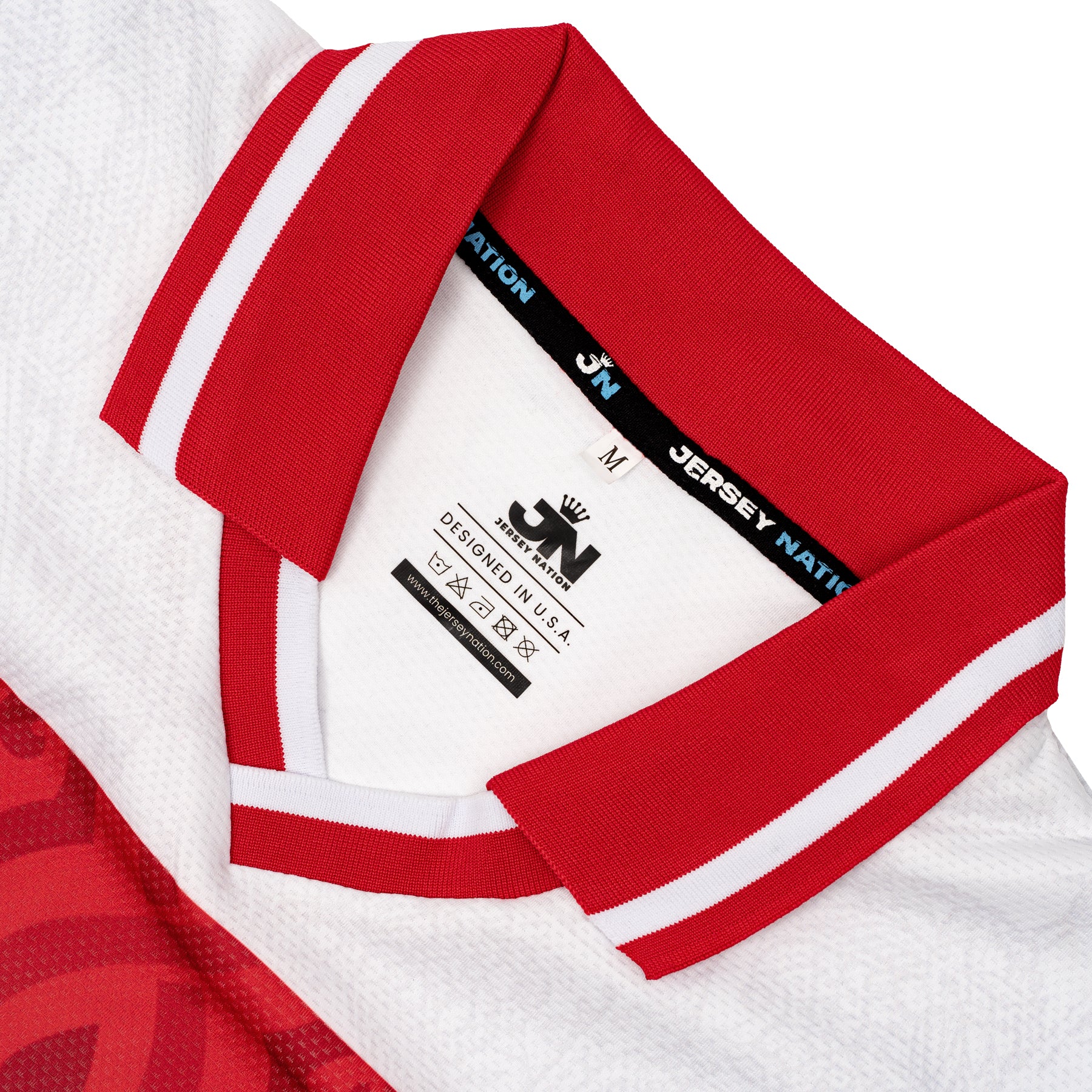 Turkiye Heritage Retro Custom Football Jersey Collar Closeup World Shirt Turkey