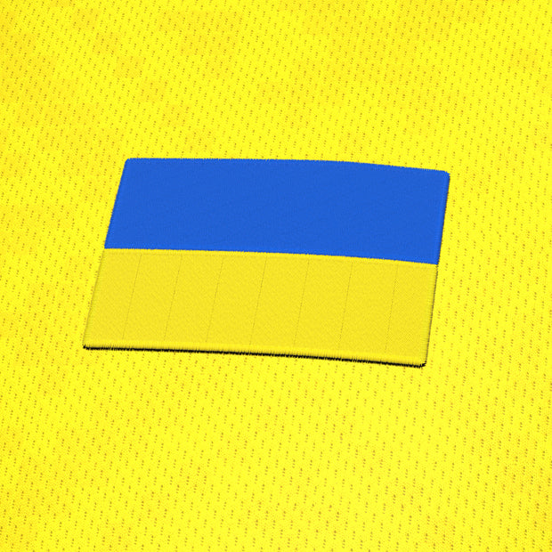 Ukraine Heritage Custom Football Jersey Closeups
