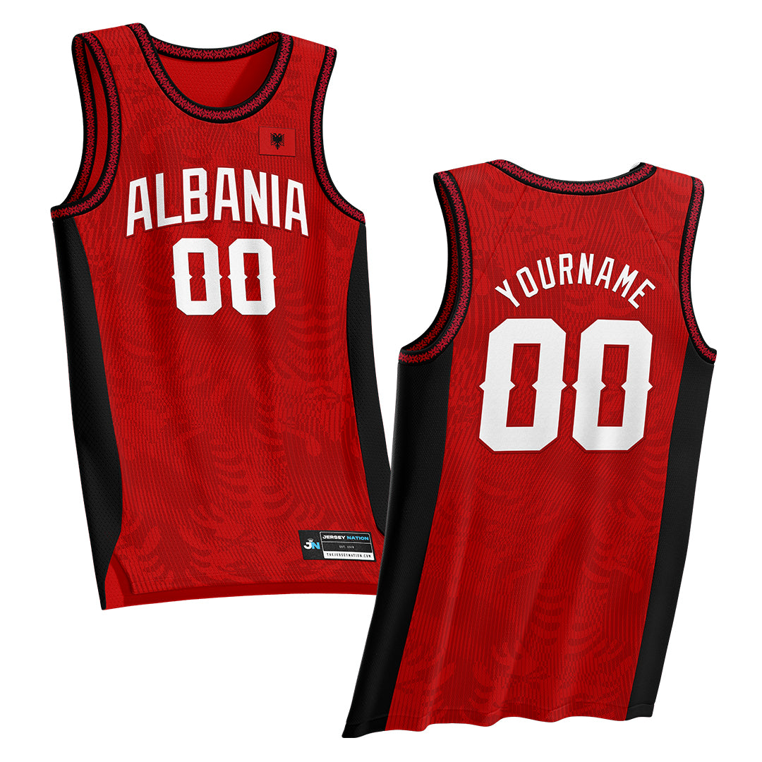 Albania Heritage Custom Basketball Jersey