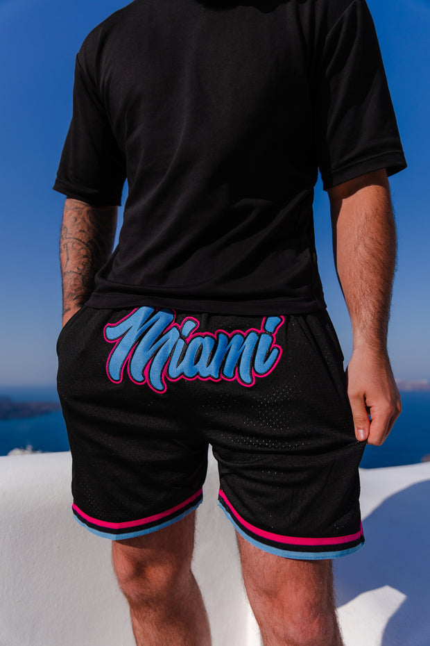 Black Vice City Custom Basketball Shorts