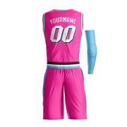 Vice City Pink Custom Basketball Bulk Team Jersey and Shorts Set