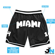 Black-White Custom Basketball Shorts