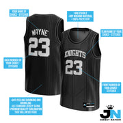 Black-White Custom Basketball Jersey