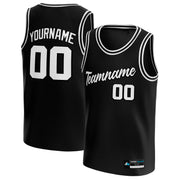 Black-White Custom Basketball Jersey