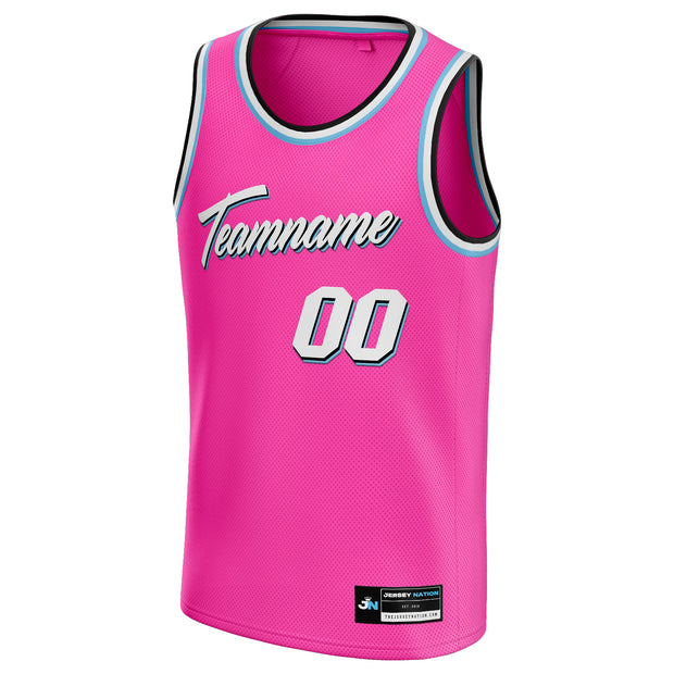 Pink Vice City Custom Basketball Jersey