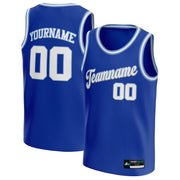 Blue-White Custom Basketball Jersey